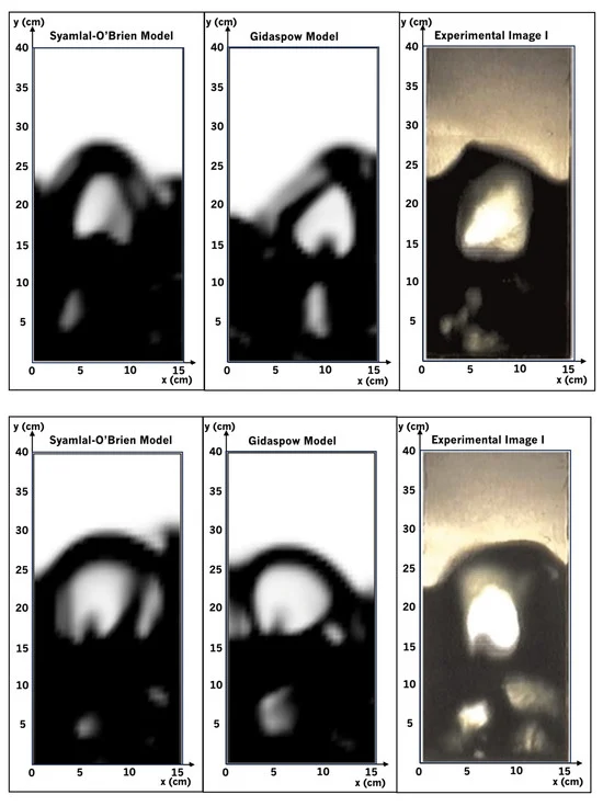 Experimental vs numerical bubbles